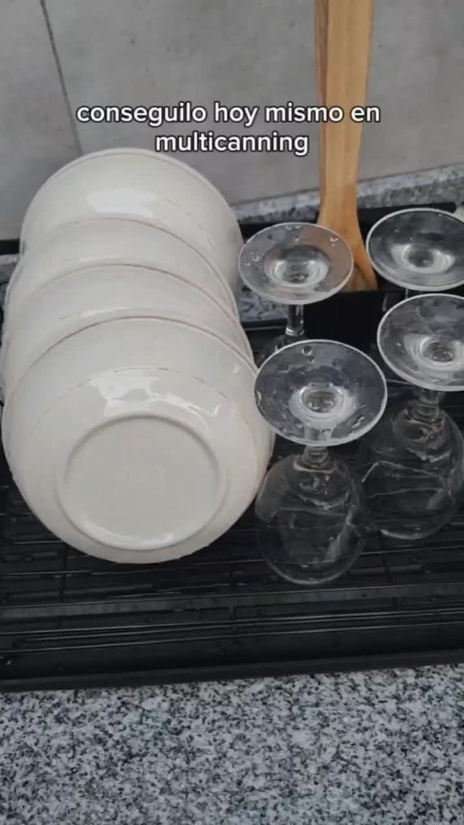 Secaplatos Bandeja Vajilla Organizador Cocina Escurridor Combinado Raitot